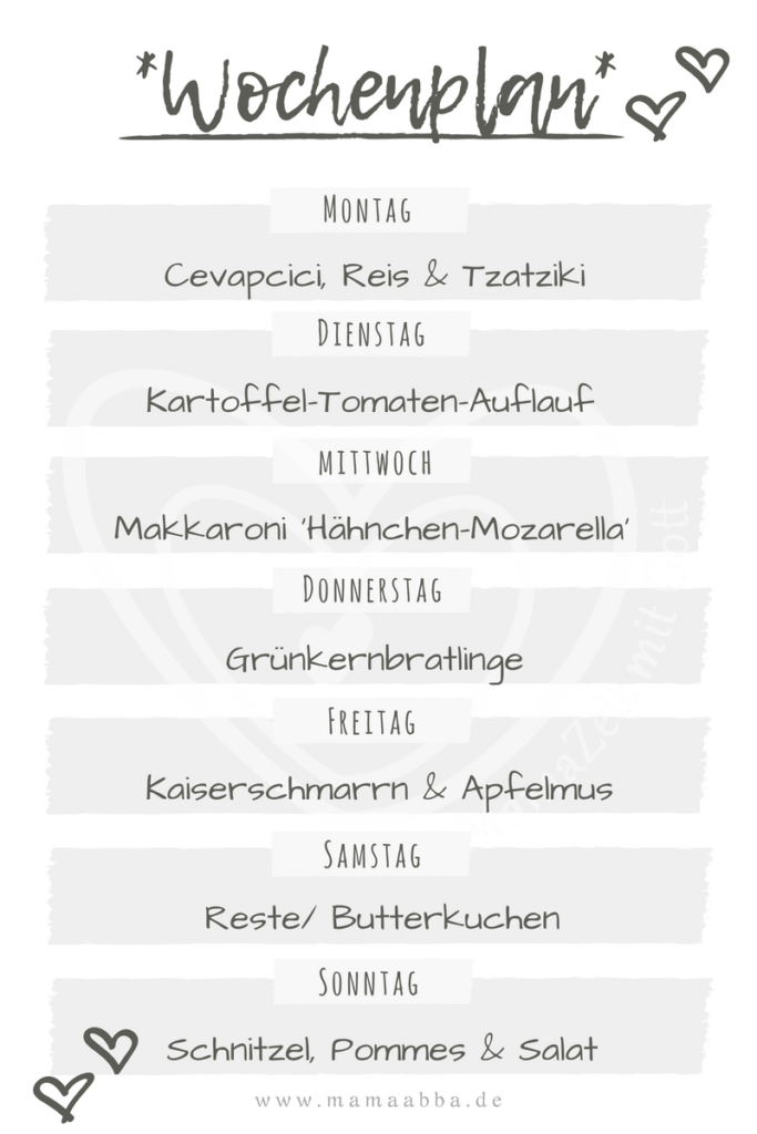 was gibt's zu essen?
